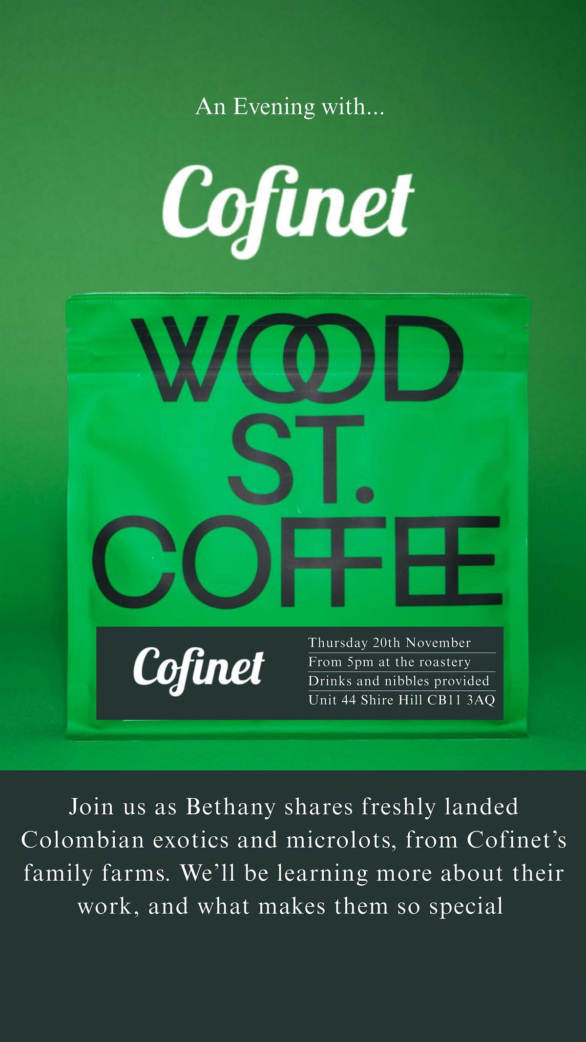 An evening with Cofinet | Event in Saffron Walden | AllEvents