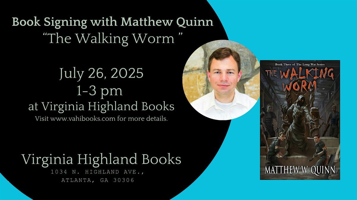 Book Signing with Matthew Quinn, 26 July | Event in Atlanta | AllEvents