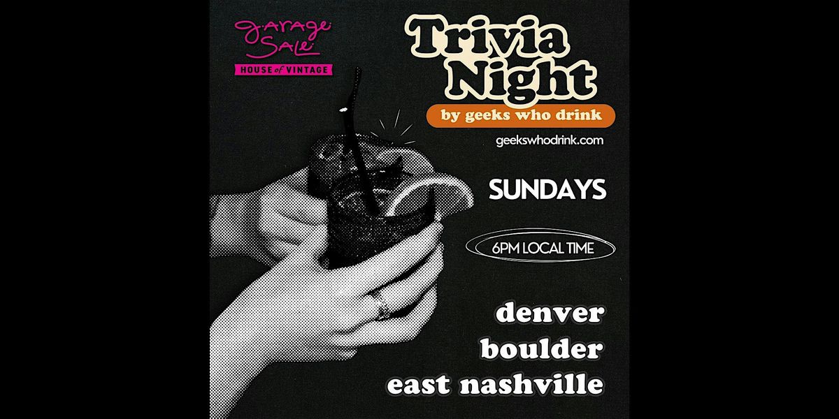 Trivia Hosted by GSV & Geeks Who Drink: Denver, CO | Event in Denver | AllEvents