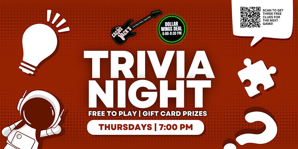 Trivia Night at Cactus Jack's Phoenix | Event in Phoenix | AllEvents