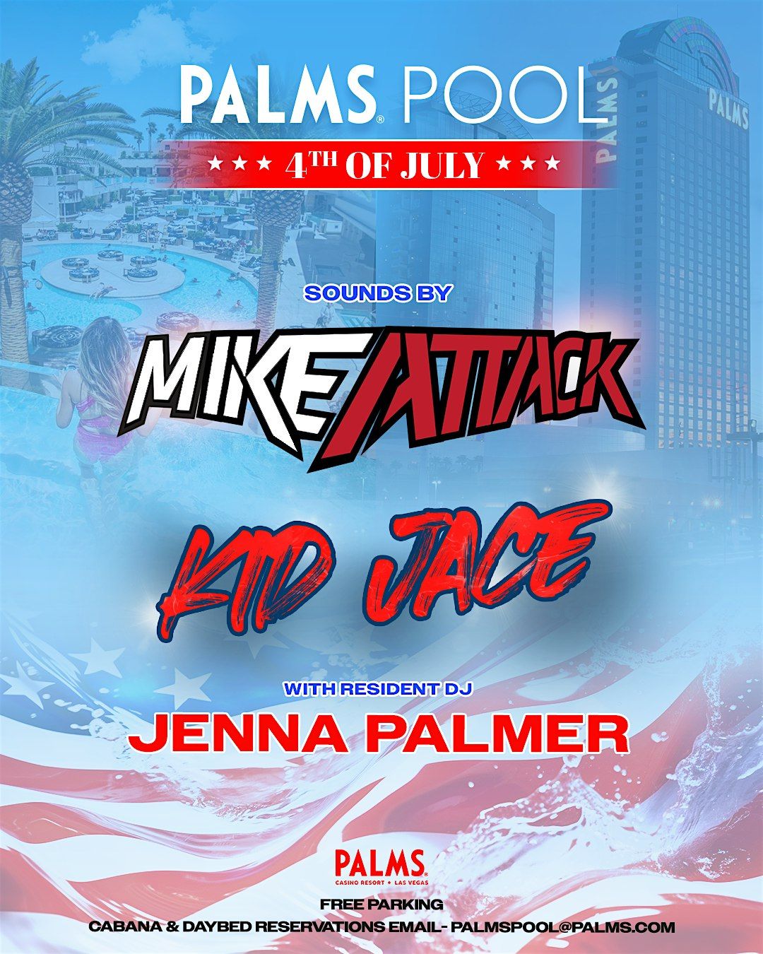 July 4th Party at Palms Pool  Guest DJs - 7/4, 4 July | Event in Las Vegas | AllEvents