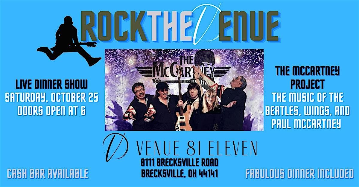 Rock The Venue Dinner Show Featuring The McCartney Project, 25 October | Event in Brecksville | AllEvents