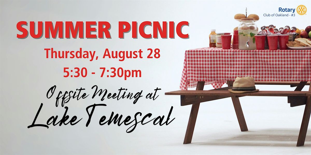 Annual Summer Picnic at Lake Temescal, 28 August | Event in Oakland | AllEvents
