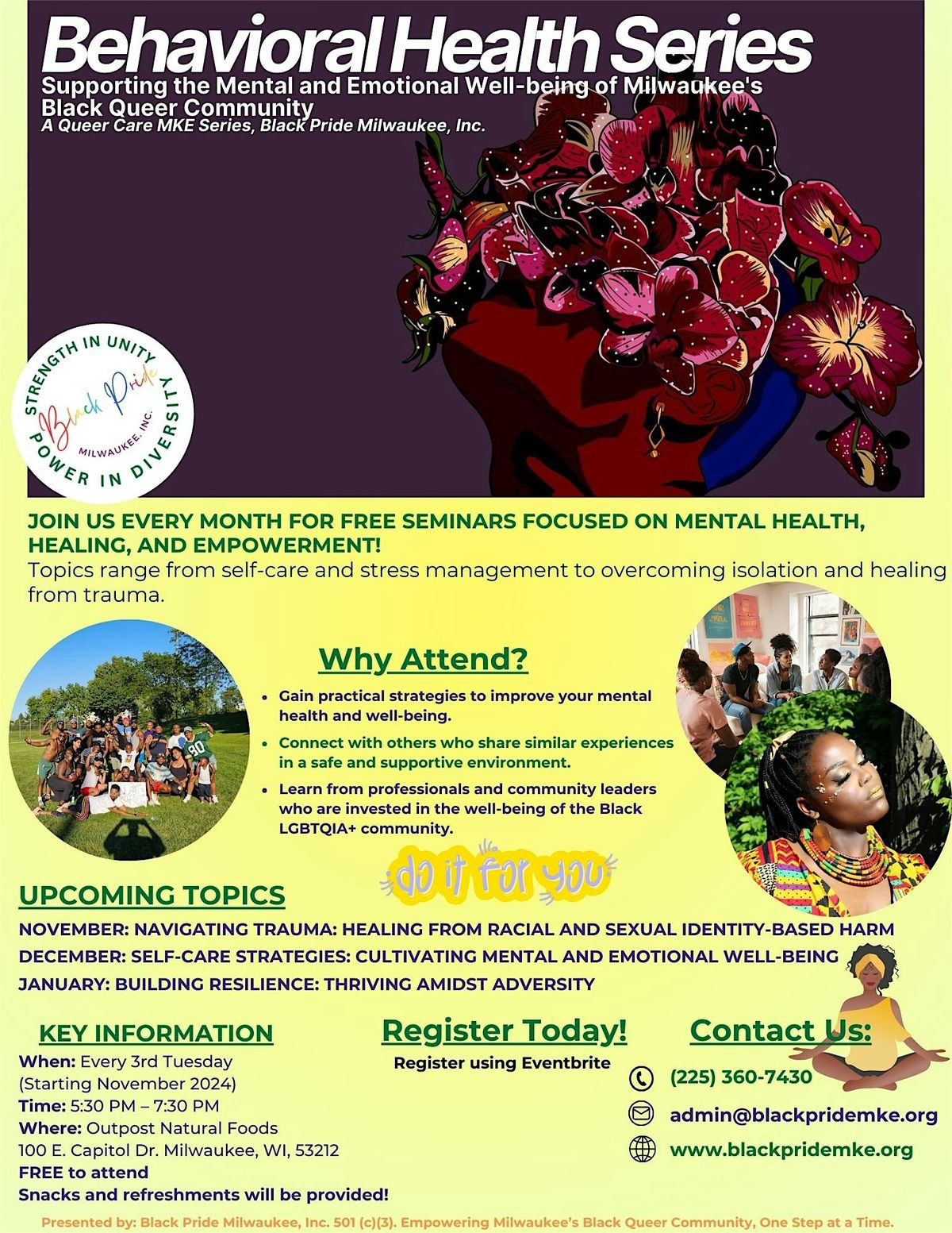 Black Pride Milwaukee's Behavioral Health Series | Event in Milwaukee | AllEvents