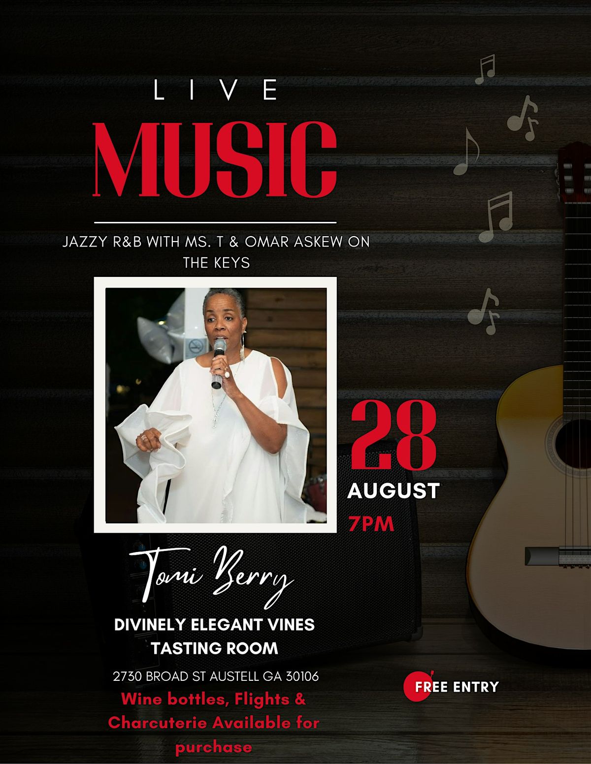 Jazzy R&B with Ms. T, 28 August | Event in Austell | AllEvents