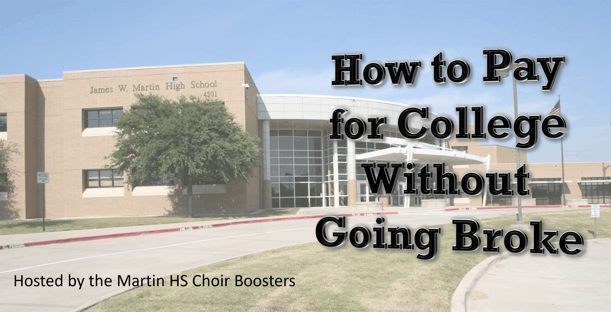 How to Pay for College Without Going Broke, 6 October | Event in Arlington | AllEvents