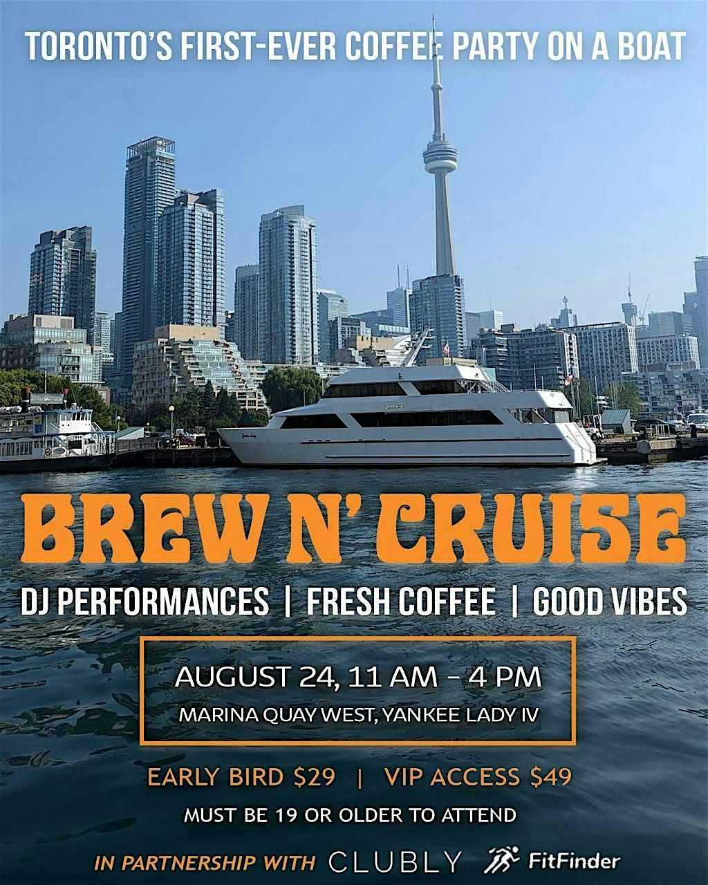 Toronto's first Coffee Party on a Boat, 24 August | Event in Lakeshore | AllEvents