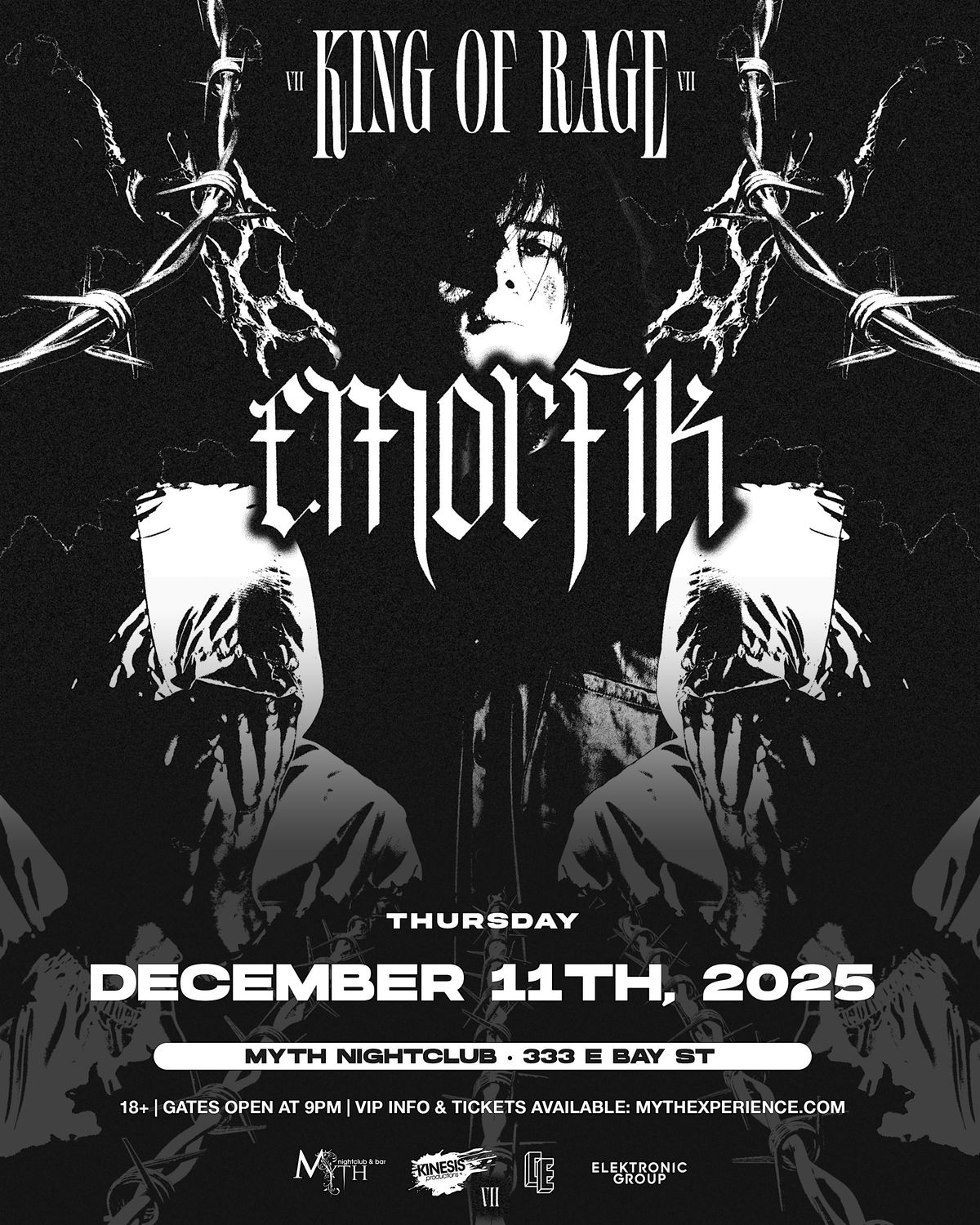 Electronic Thursdays Presents: EMORFIK - King of Rage | 12.11.25, 11 December | Event in Jacksonville | AllEvents