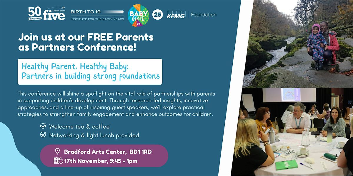 Healthy Parent, Healthy Baby: Partners in building strong foundations, 17 November | Event in Bradford | AllEvents