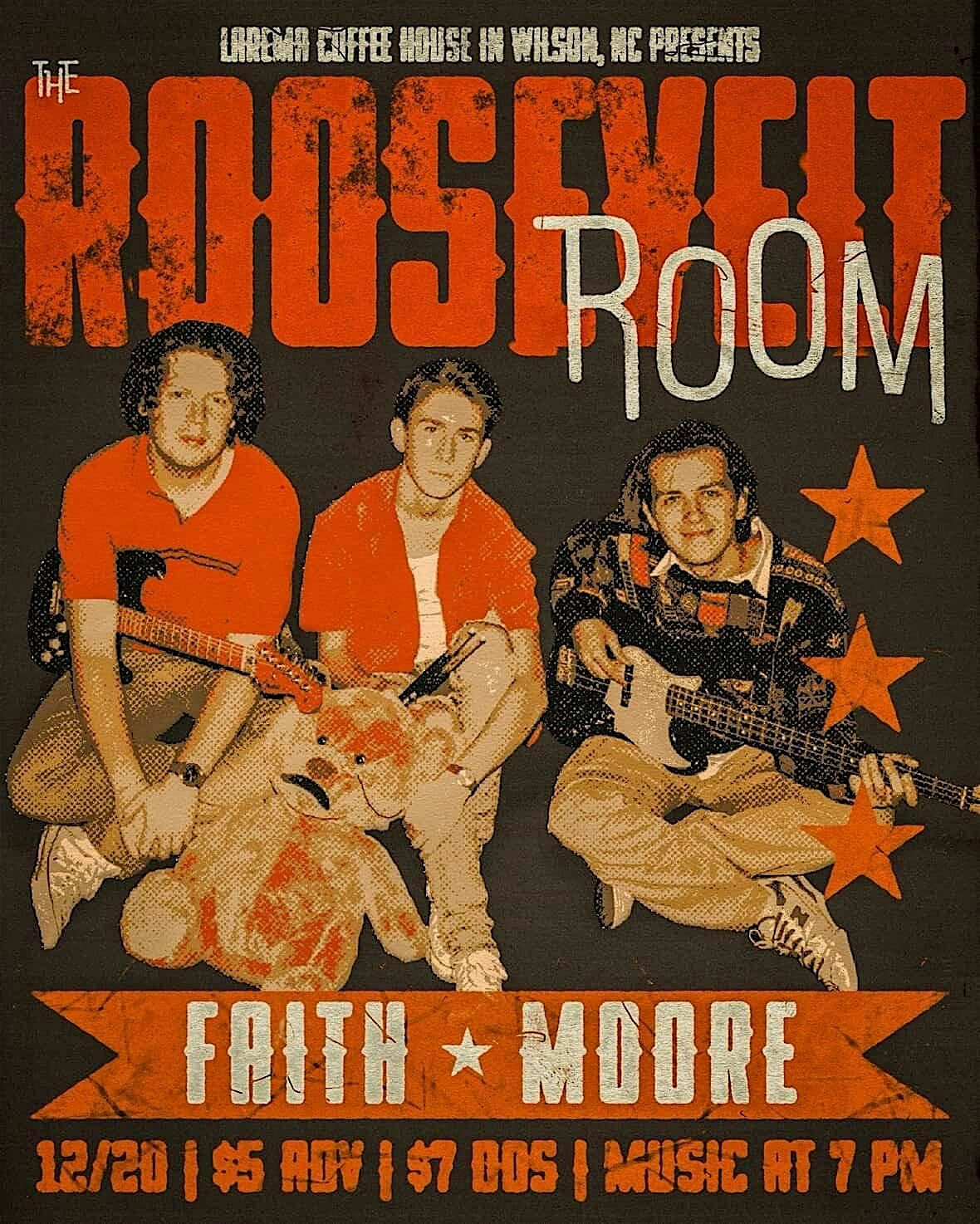 The Roosevelt Room at Larema Coffee House Wilson, 20 December | Event in Wilson | AllEvents