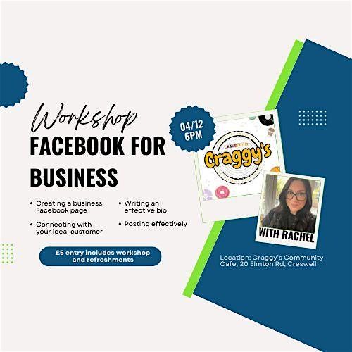 'Facebook For Your Business' Workshop, 4 December | Event in Creswell | AllEvents
