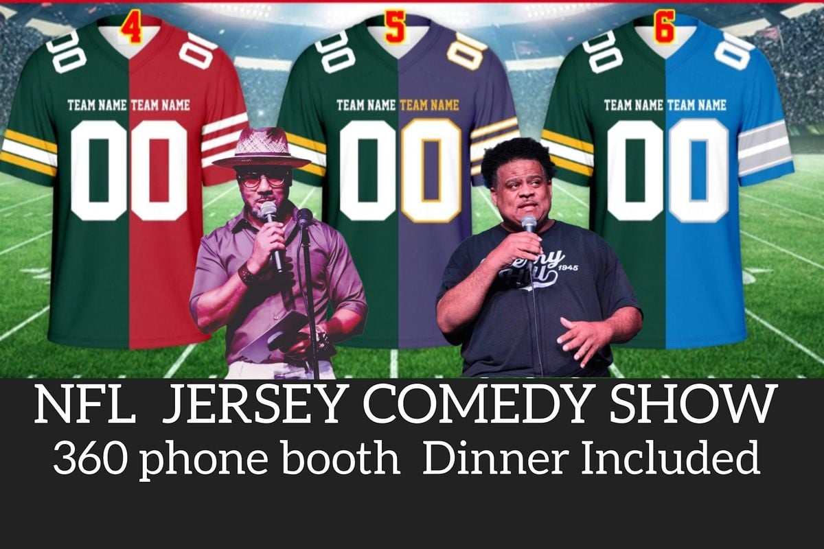 NFL JERSEY COMEDY SHOW DINNER INCLUDED, 6 September | Event in Middletown | AllEvents