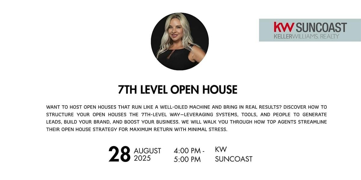7th Level Open House with Brandy Loebker, 28 August | Event in Bradenton | AllEvents