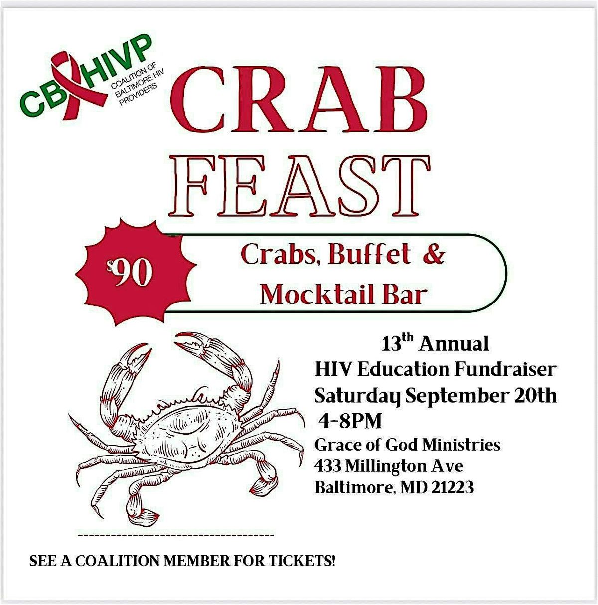 CBHIVP's 13th Annual Crab Feast Fundraiser, 20 September | Event in Baltimore | AllEvents