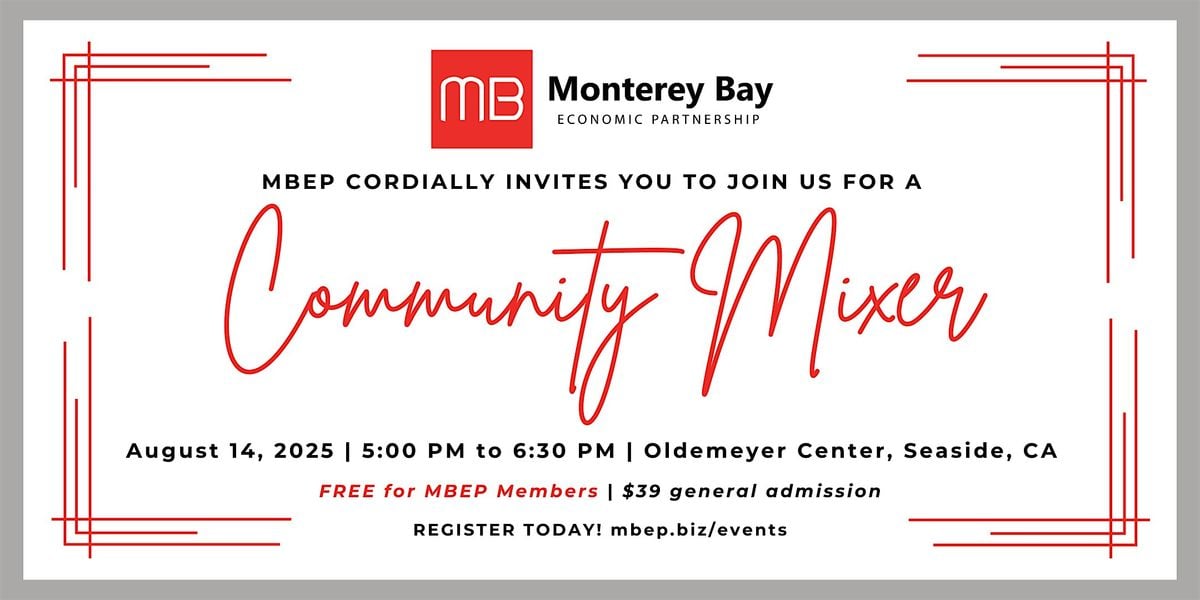 MBEP Community Mixer, 14 August | Event in Seaside | AllEvents