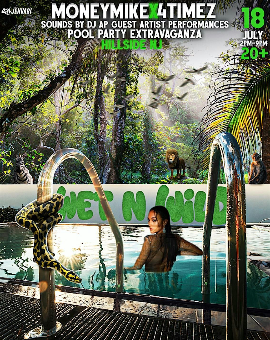 Wet n Wild Pool Party Extravaganza, 18 July | Event in Hillside | AllEvents