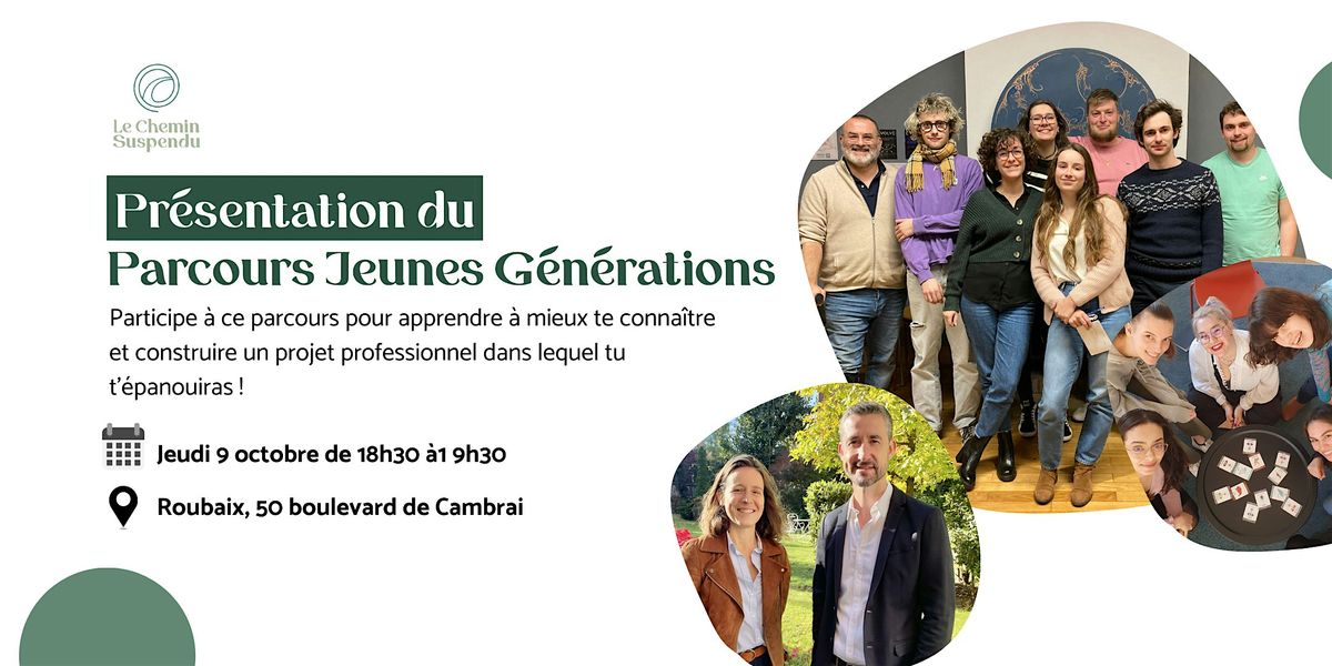 Présentation du Parcours Jeunes Génération, 9 October | Event in Roubaix | AllEvents
