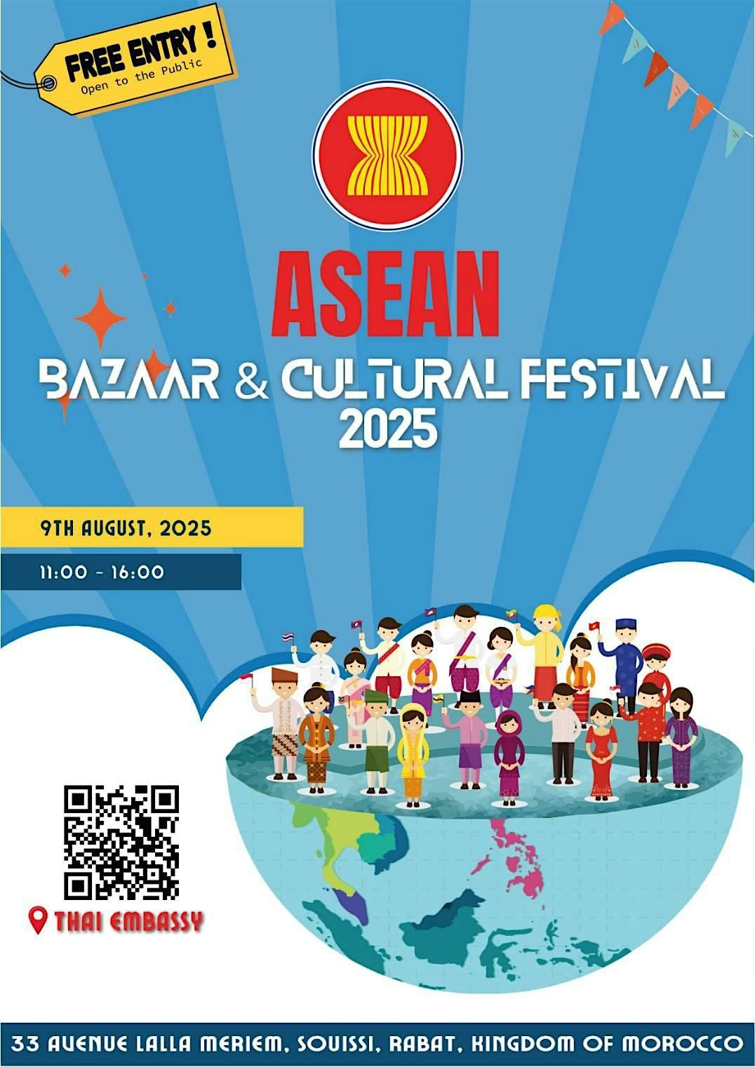 ASEAN Bazaar & cultural Festival 2025, 9 August | Event in Rabat | AllEvents