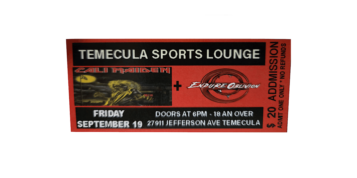 METAL Show with Cali Maiden and Special Guest, 19 September | Event in Temecula | AllEvents