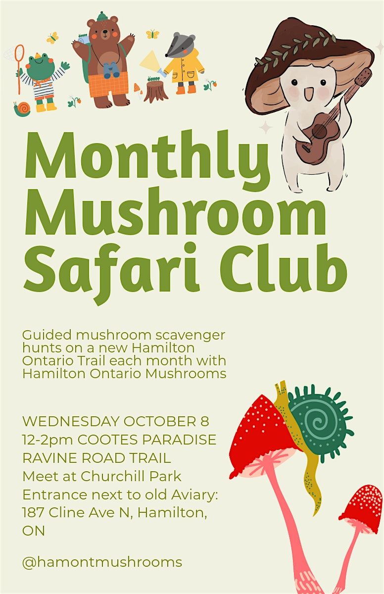 MONTHLY Mushroom Club, 8 October | Event in Hamilton | AllEvents