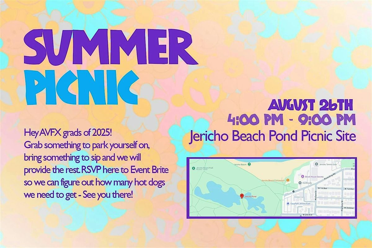 2025 AVFX Grad Summer Picnic, 26 August | Event in Vancouver | AllEvents