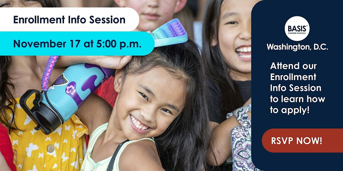 Enrollment Info Session at BASIS Washington, D.C., 17 November | Event in Washington | AllEvents
