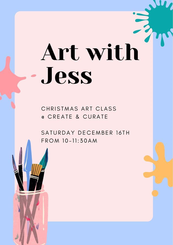 Kid’s Christmas Art Class, Create & Curate, Indiana, December 16 2023