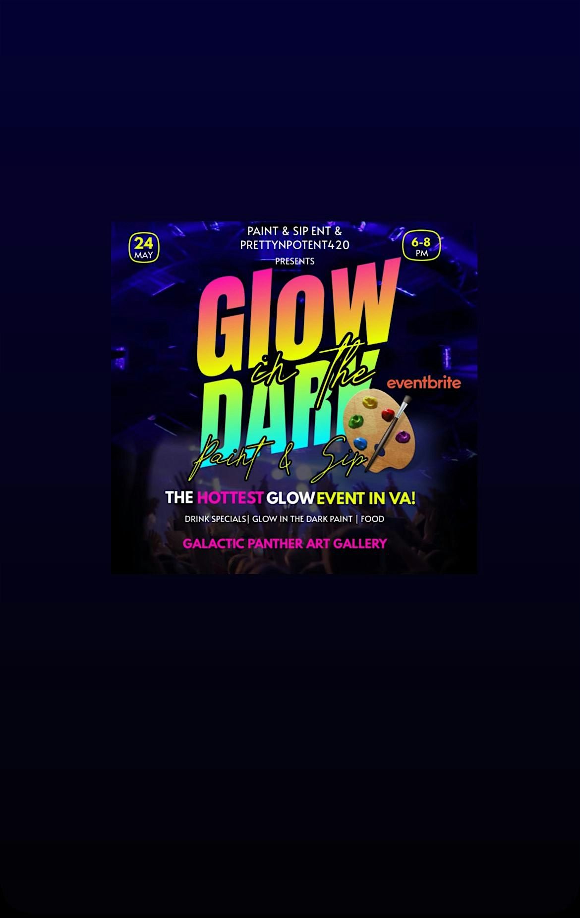 Glow in the dark Paint & Sip, 24 May | Event in Alexandria | AllEvents