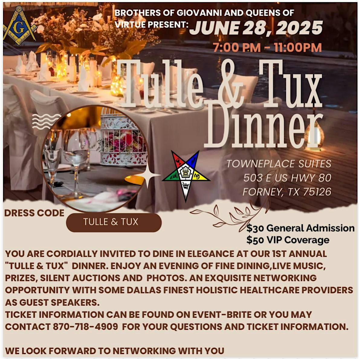 Tulle Dresses and Tuxedos, 28 June | Event in Forney | AllEvents