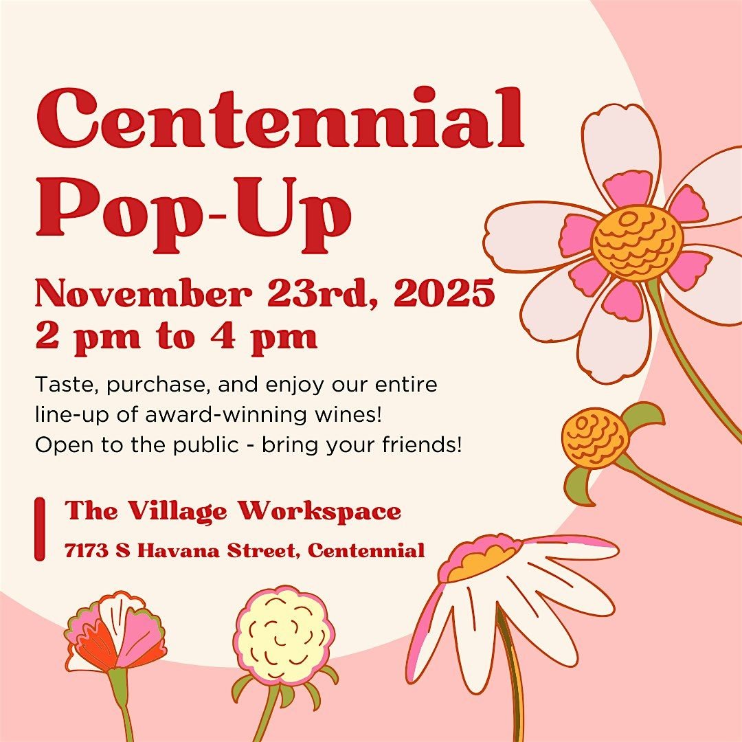 Centennial Pop-Up Tasting Room with Whitewater Hill Vineyards, 23 November | Event in Centennial | AllEvents
