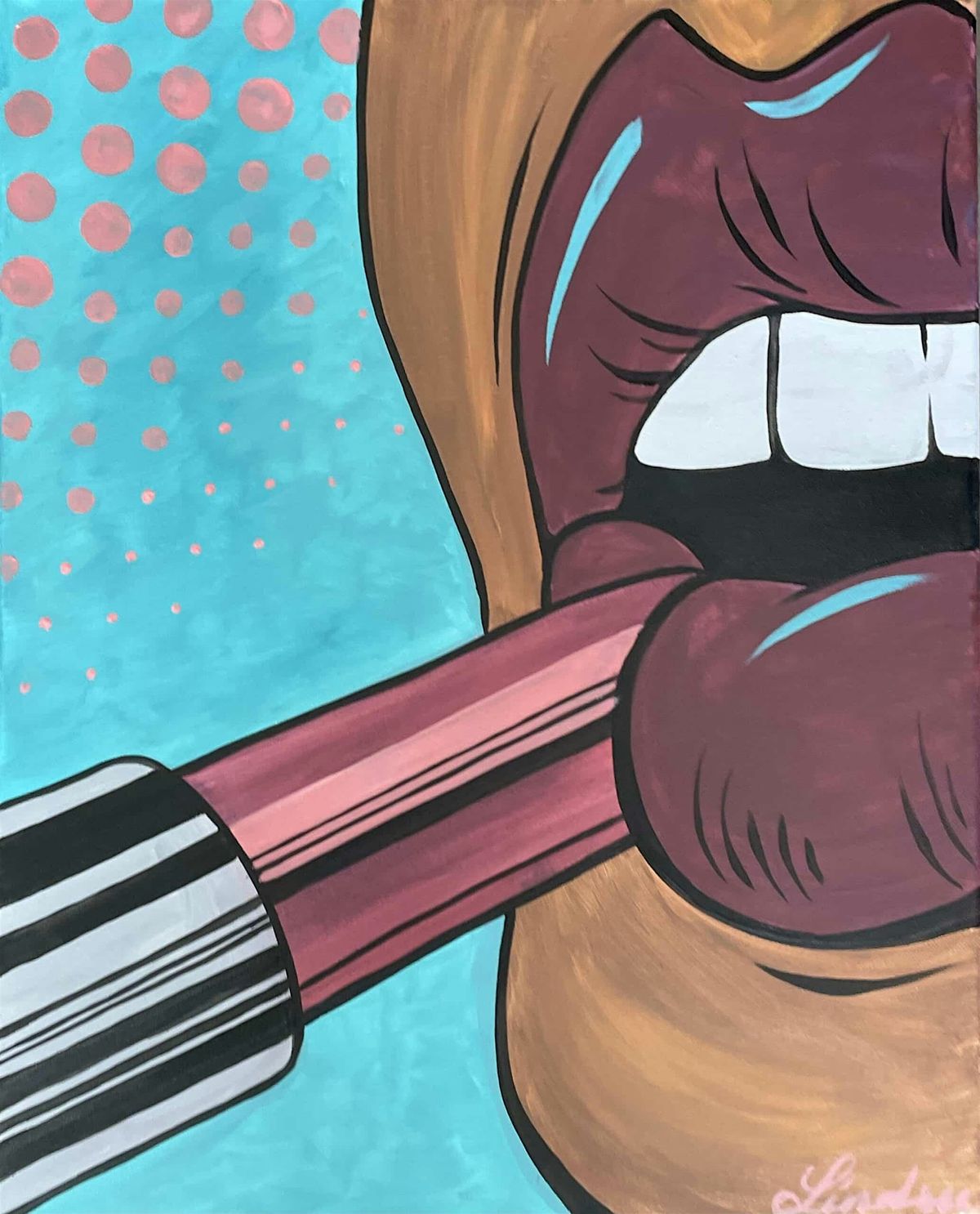 Toledo Paint and Sip Party – Bold Lips, 2 August | Event in Toledo | AllEvents