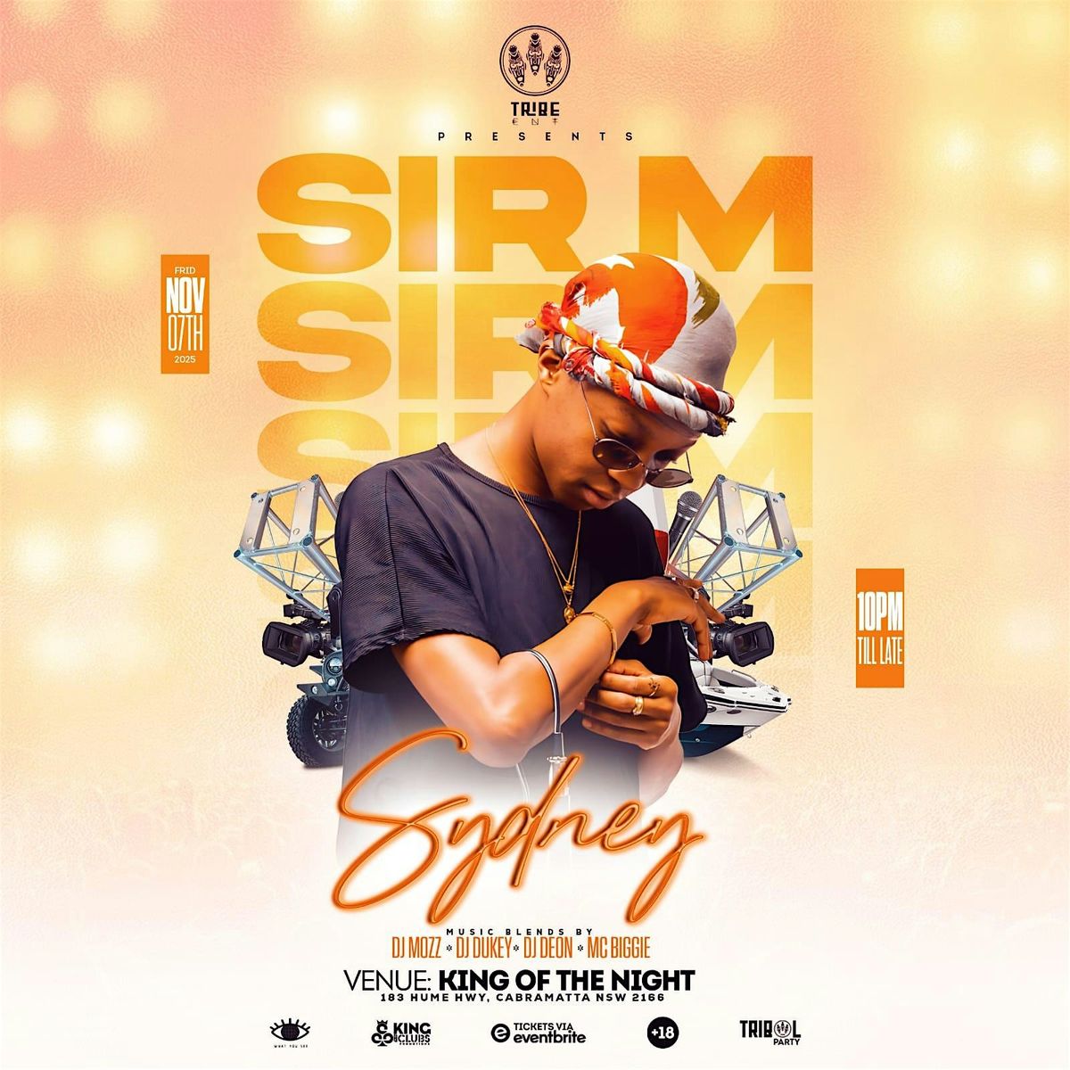 SIR M  LIVE IN SYDNEY, 7 November | Event in Cabramatta | AllEvents