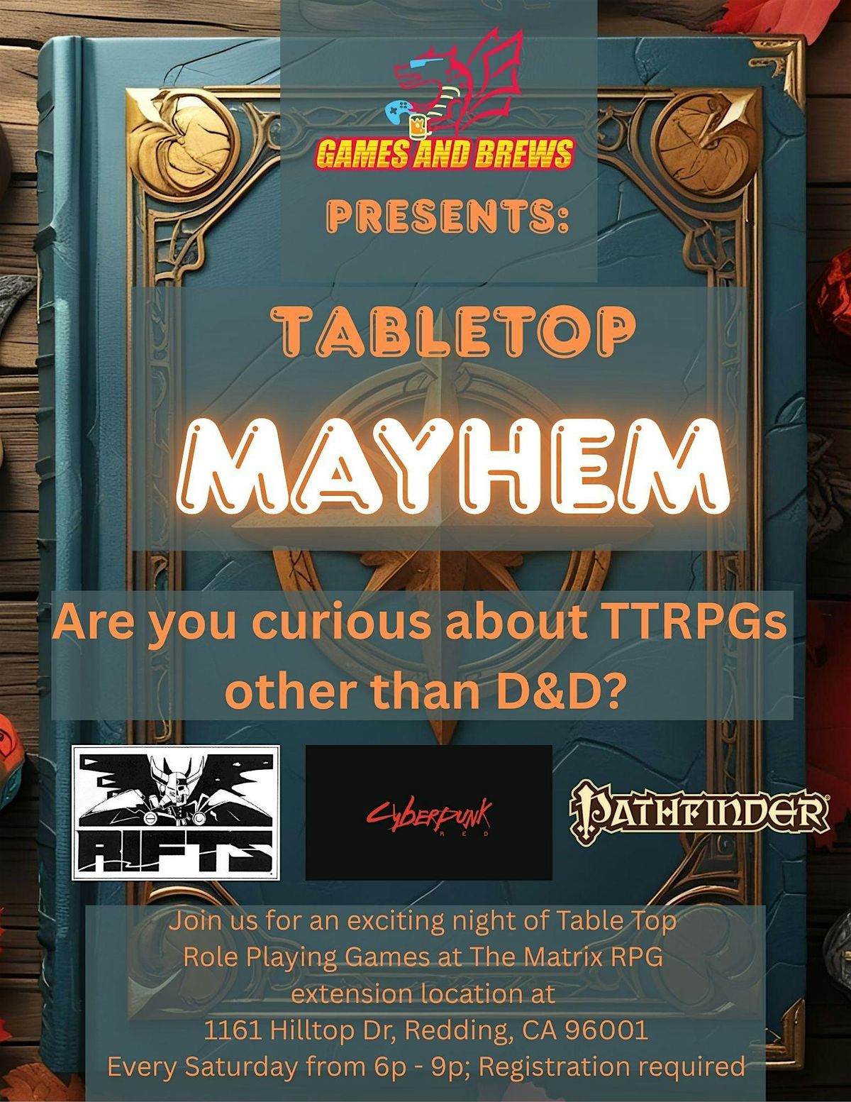 Tabletop Mayhem!, 28 June | Event in Redding | AllEvents