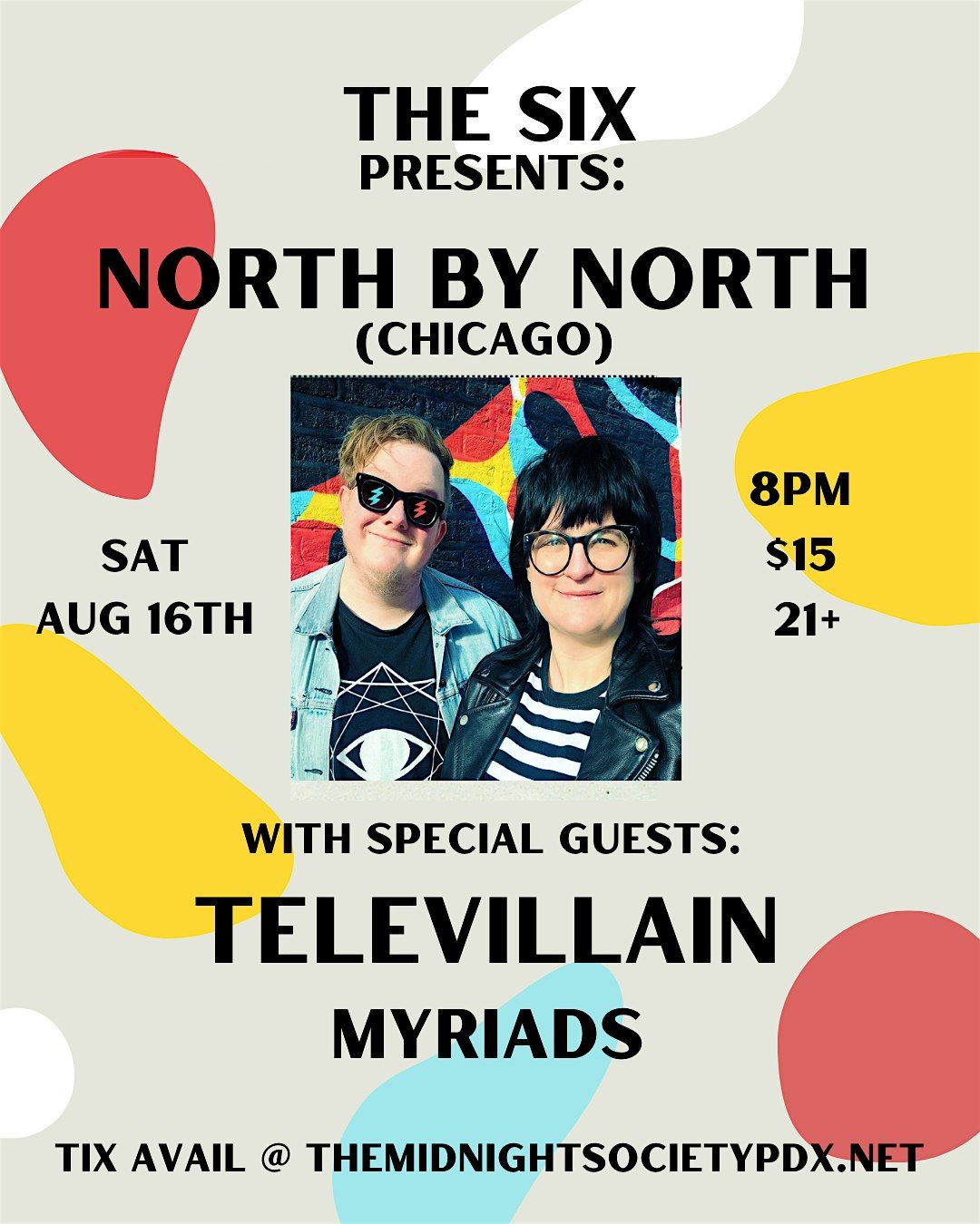 North By North (Chicago) with Televillain and Myriads, 16 August | Event in Portland | AllEvents