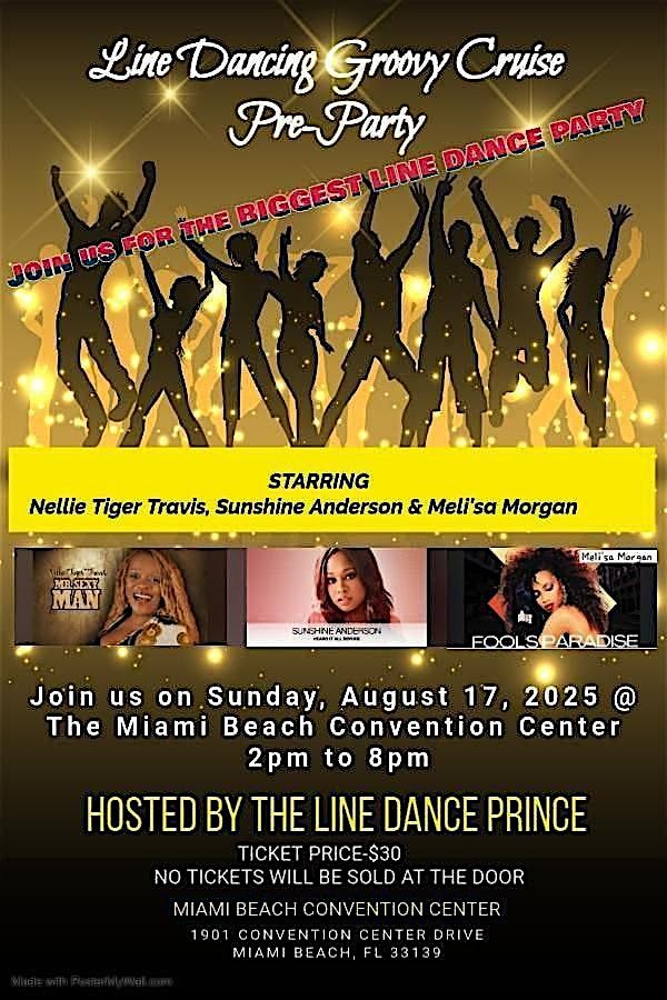 Line Dancing Groovy Cruise Pre-Party, 17 August | Event in Miami Beach | AllEvents