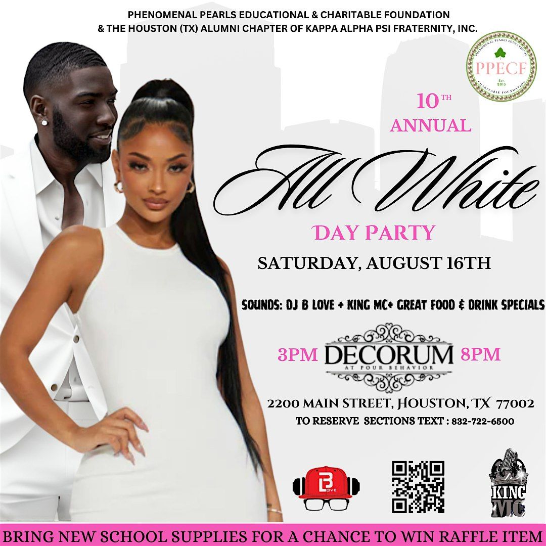 10th Annual All White Day Party, 16 August | Event in Houston | AllEvents