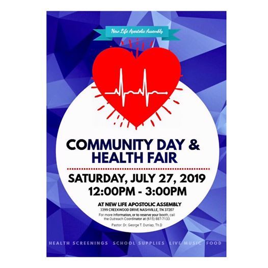 new life apostolic assembly community day health fair apostolic assembly