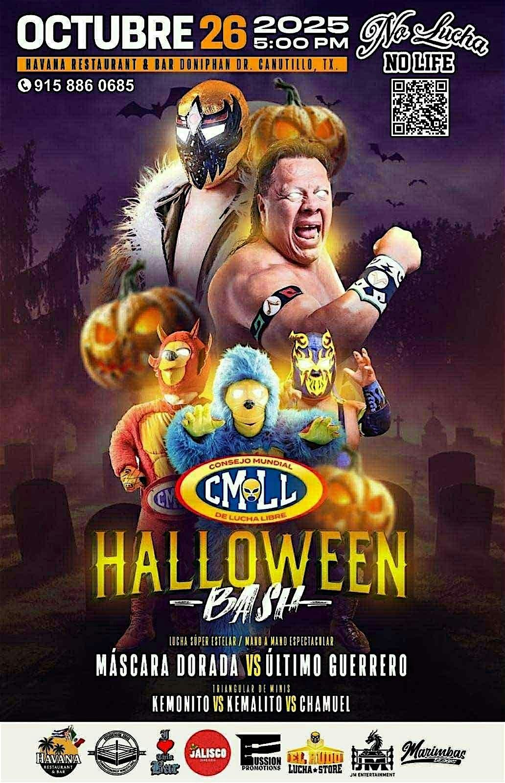 No Lucha No Life Halloween Bash, 26 October | Event in Canutillo | AllEvents