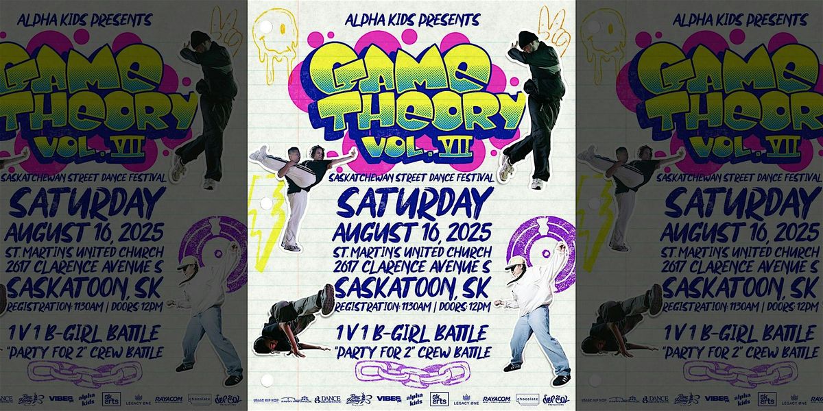 Game Theory VII - Breaking Competition, 16 August | Event in Saskatoon | AllEvents
