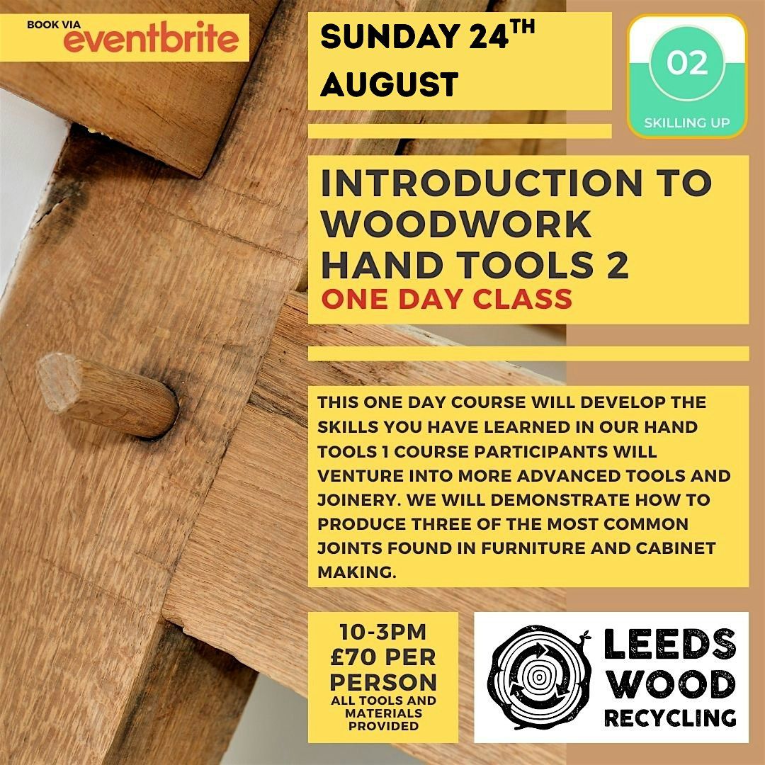 Introduction to Woodwork: Hand Tools Level 2 | Event in Leeds | AllEvents