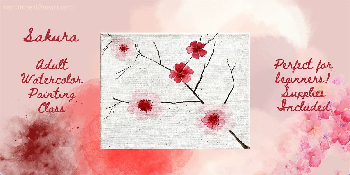 Sakura Watercolor Paint & Sip Class, 13 July | Event in Denver | AllEvents