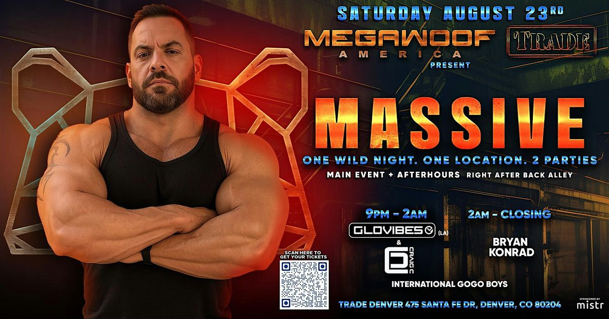 MEGAWOOF AMERICA DENVER  : MASSIVE 2 Parties 1 Ticket, 23 August | Event in Denver | AllEvents