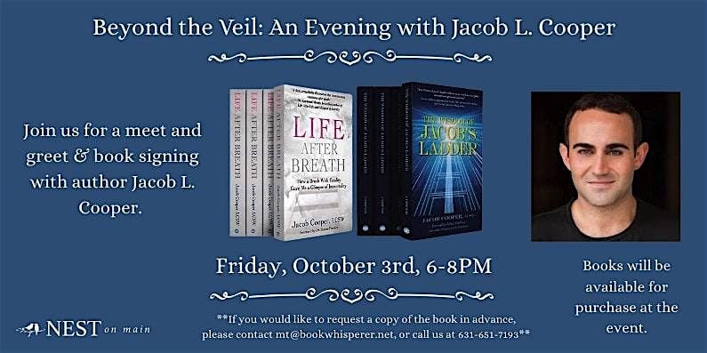 Beyond the Veil: An Evening with Author Jacob L. Cooper | Event in Northport | AllEvents
