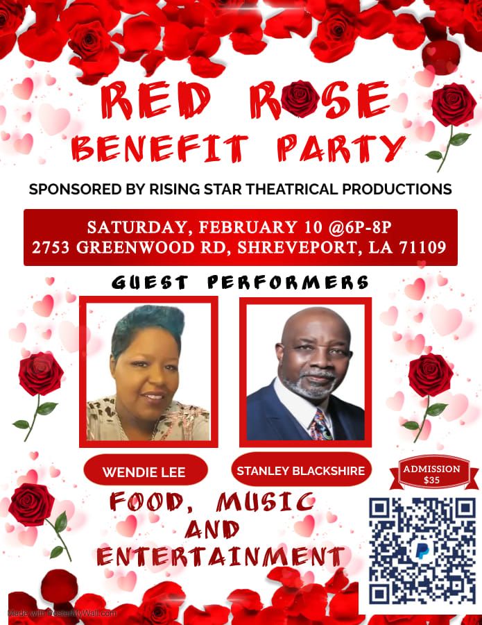Red Bud Benefit Party, Bridge Of HopeShreveport, February 10 2024
