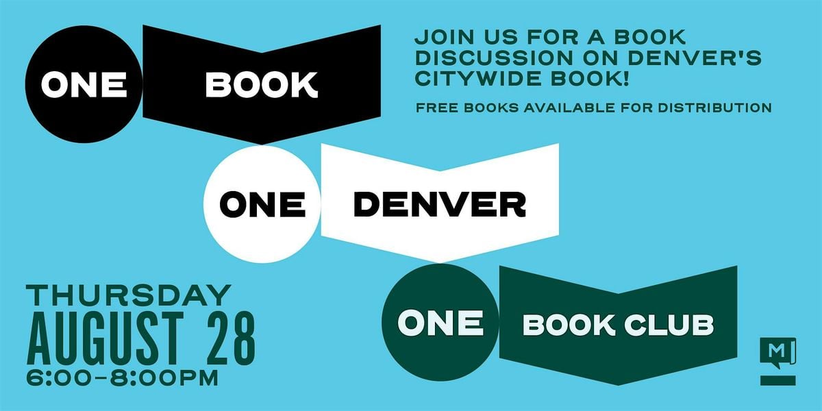 One Book One Denver One Book Club, 28 August | Event in Denver | AllEvents