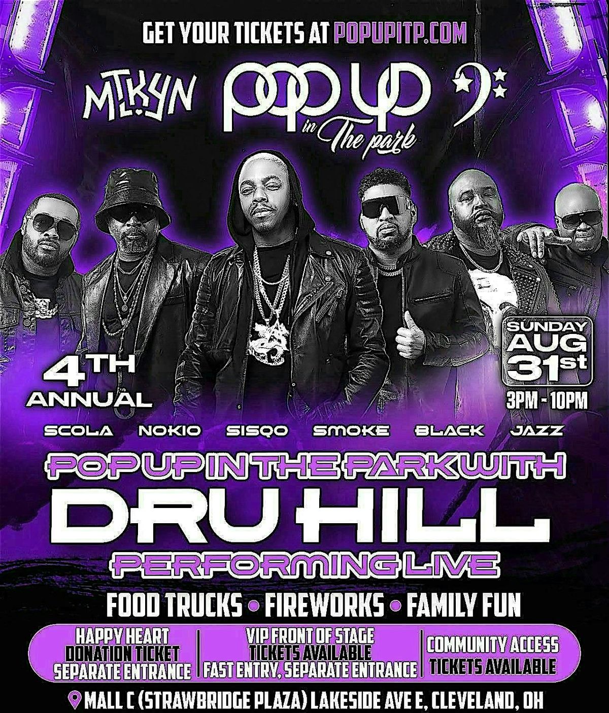 Pop Up in the Park: Music, Food & Fun Featuring R&B Legends Dru Hill!, 31 August | Event in Cleveland
