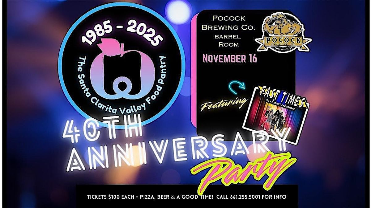SCV Food Pantry 40th Anniversary Party, 16 November | Event in Santa Clarita | AllEvents