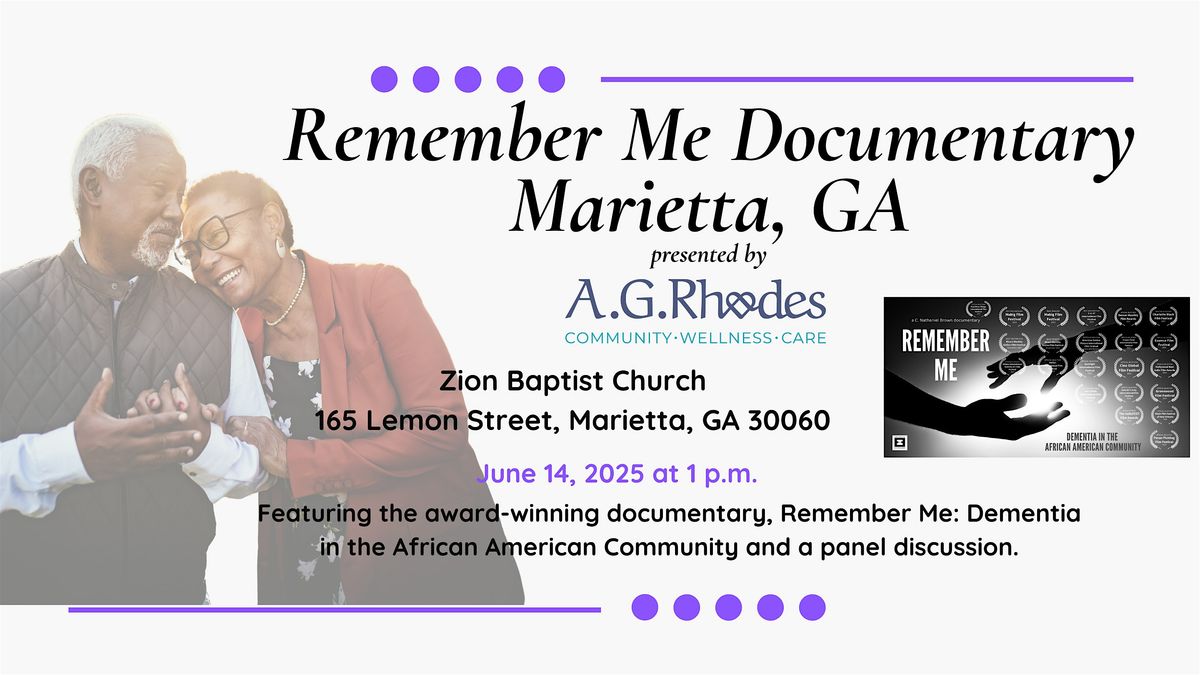 Remember Me Screening - Marietta, 14 June | Event in Marietta | AllEvents