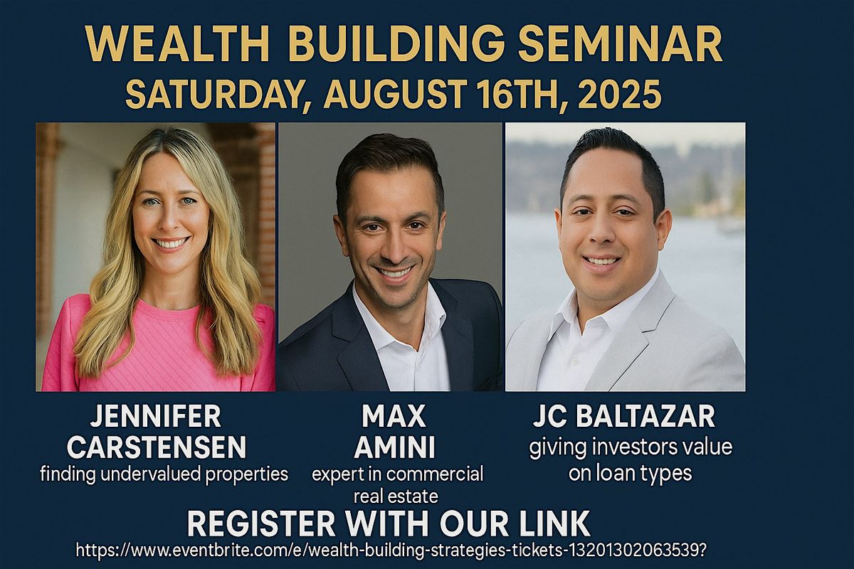 Wealth Building Strategies, 16 August | Event in Issaquah | AllEvents