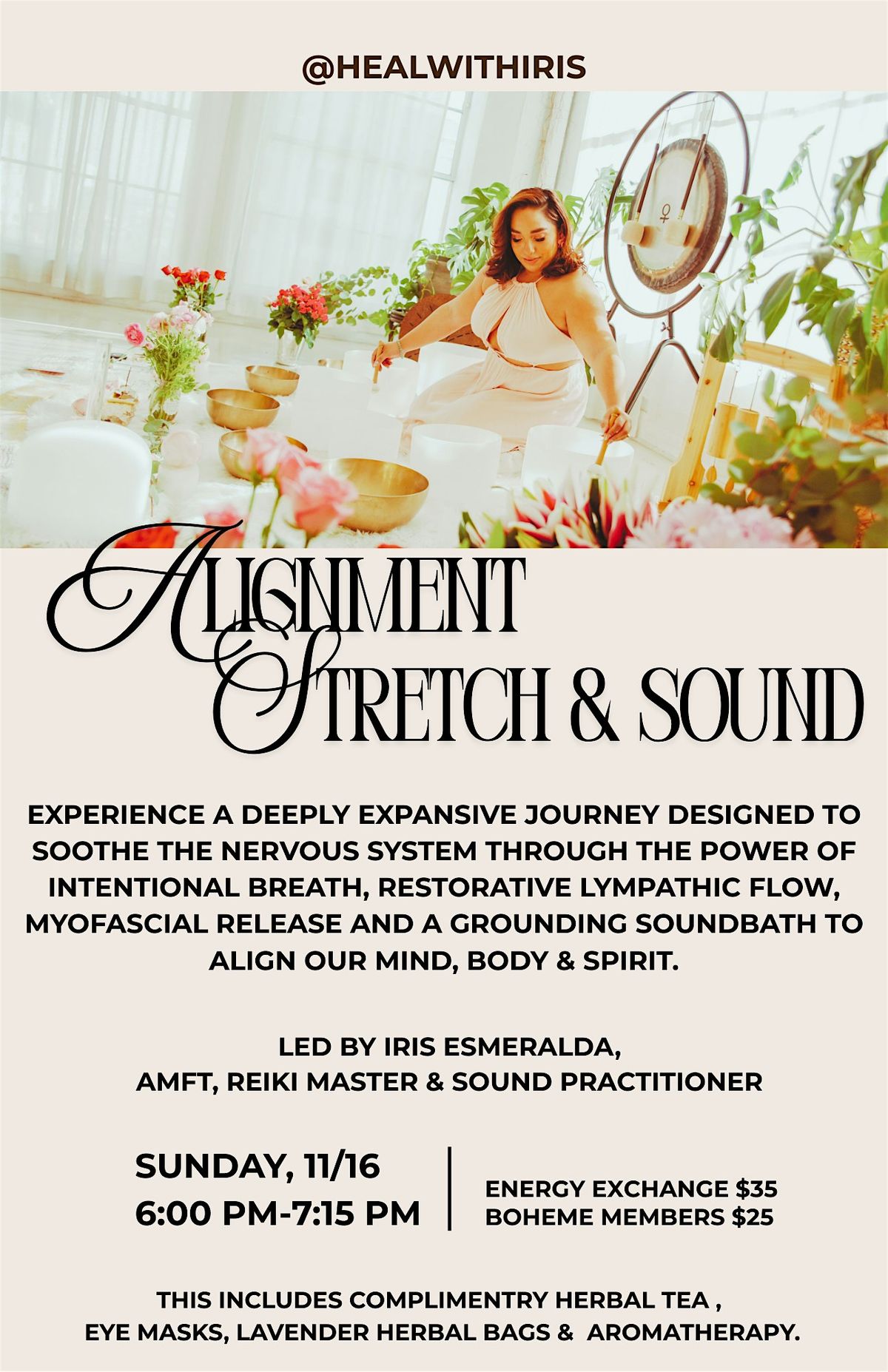 Alignment, Stretch & Sound, 16 November | Event in Los Angeles | AllEvents
